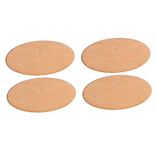 Gatuida 40Stücke Dekorative Ovale Holzstücke Unvollendete Malerei Holzausschnitte für DIY Handwerk Kartenherstellung und Malprojekte Hochwertiges Holz Glatte von Gatuida