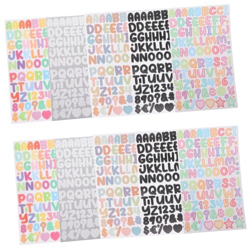 Gatuida 45 Blatt Selbstklebende Alphabet und Zahlen Aufkleber für Scrapbooking und DIY Projekte Bunte und Langlebige Dekorationen für Grußkarten und Kinderhandwerk Gatuida 45 Blatt Selbstklebende Alphabet und Zahlen Aufkleber für Scrapbooking und DIY Projekte Bunte und Langlebige Dekorationen für Grußkarten und Kinderhandwerk von Gatuida