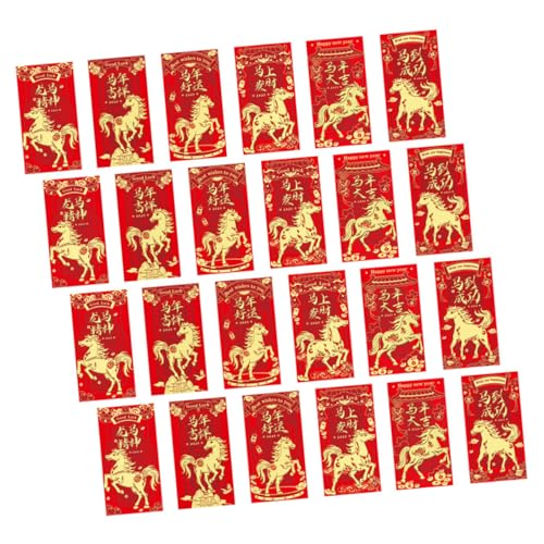 Gatuida 48 Stück Teiliges Chinesische Neujahrs Geldumschläge Jahr Des Pferdes Rote Umschläge mit Traditionellem Pferdemotiv für Frühlingsfest Hochzeit Vielseitig Verwendbar Langlebiges Gatuida 48 Stück Teiliges Chinesische Neujahrs Geldumschläge Jahr Des Pferdes Rote Umschläge mit Traditionellem Pferdemotiv für Frühlingsfest Hochzeit Vielseitig Verwendbar Langlebiges von Gatuida