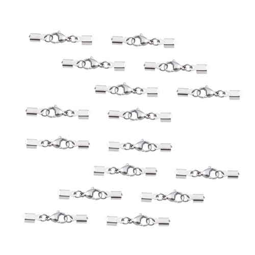 Gatuida 48 Stück Teiliges Edelstahl lobster verschluss Schmuckherstellung Starke Karabiner verschlüsse für Halsketten und Armbänder Einfache Bedienung Langlebig und Sicher für DIY von Gatuida