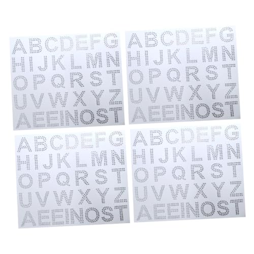 Gatuida 4Blätter Glitzerbuchstaben Aufkleber Selbstklebende Dekorative Buchstaben für DIY Projekte und Langlebig für Kreative Dekorationen Gatuida 4Blätter Glitzerbuchstaben Aufkleber Selbstklebende Dekorative Buchstaben für DIY Projekte und Langlebig für Kreative Dekorationen von Gatuida