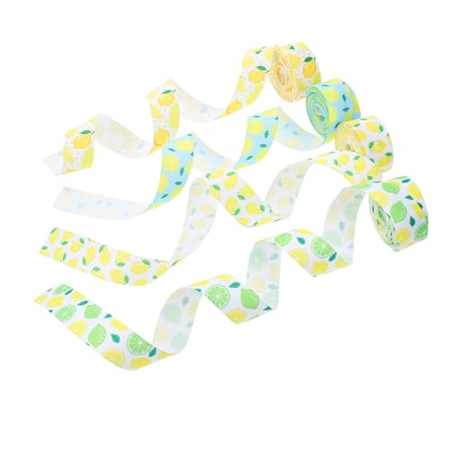 Gatuida 4Rollen Zitronen Ripsband Hochwertiges DIY Bastelband für Partydekoration Geschenkverpackung und Festivals Yards pro für Kreative Projekte und Besondere Gatuida 4Rollen Zitronen Ripsband Hochwertiges DIY Bastelband für Partydekoration Geschenkverpackung und Festivals Yards pro für Kreative Projekte und Besondere von Gatuida