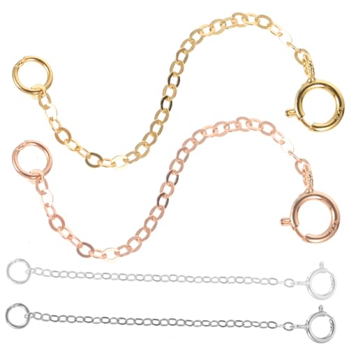 Gatuida 4Stücke Halskettenkette Verlängerungskette für DIY Armbänder Langlebig Installieren für Schmuckgestaltung Gatuida 4Stücke Halskettenkette Verlängerungskette für DIY Armbänder Langlebig Installieren für Schmuckgestaltung von Gatuida