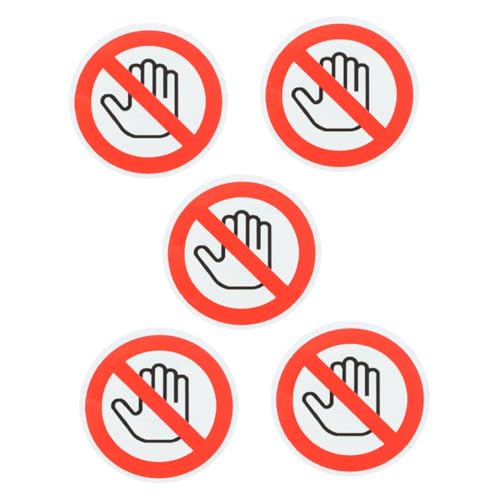 Gatuida 5 Blätter Berühren Warnschild Aufkleber Sicherheitszeichen für Fabriken und Baustellen Selbstklebend Muster Gatuida 5 Blätter Berühren Warnschild Aufkleber Sicherheitszeichen für Fabriken und Baustellen Selbstklebend Muster von Gatuida