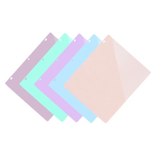 Gatuida 5 Blätter Kunststoff Dokumententaschen Teilig Transparente Abheftbare Binder Pockets Lose Organizer für Büro Schule Reise Praktische Klarsichthüllen Gatuida 5 Blätter Kunststoff Dokumententaschen Teilig Transparente Abheftbare Binder Pockets Lose Organizer für Büro Schule Reise Praktische Klarsichthüllen von Gatuida