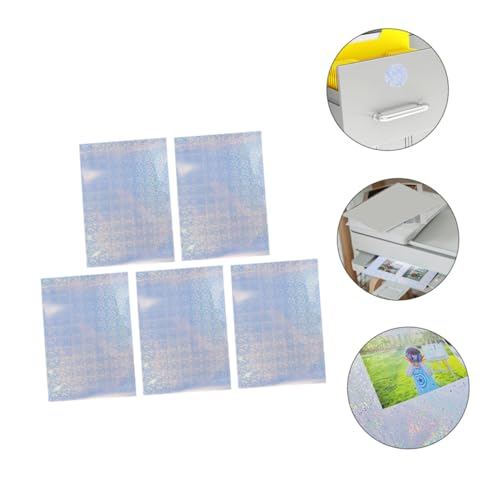 Gatuida 5 Blätter Wasserdichtes Farbige Foto Druckerpapier Hochglänzend Reflektierendes Fotopapier Für Tintenstrahldrucker Büro Schule DIY Basteln von Gatuida