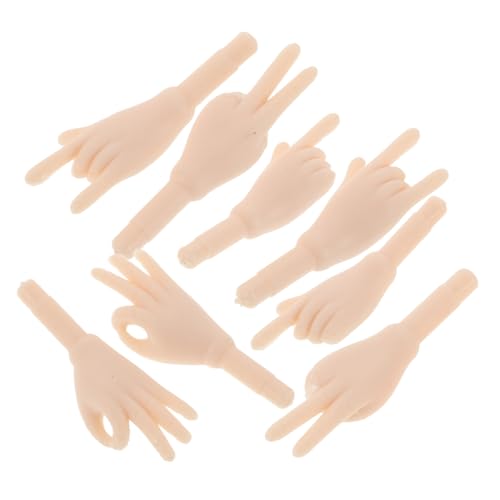 Gatuida 5 Paare Miniatur Puppenhände Kunststoff Ersatzteile für Bjd Puppen Weißer Bewegliche Finger DIY Puppenhand Zubehör für Puppenherstellung und Reparatur Set Gatuida 5 Paare Miniatur Puppenhände Kunststoff Ersatzteile für Bjd Puppen Weißer Bewegliche Finger DIY Puppenhand Zubehör für Puppenherstellung und Reparatur Set von Gatuida