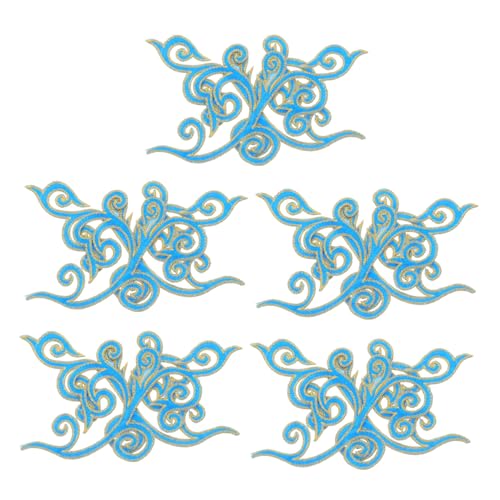 Gatuida 5 Paare Wolkenförmige Stickapplikationen Barock Vintage Aufnäher zum Aufbügeln und Annähen für Hochzeitskleider Brautkostüme Bühnenoutfits See Blau Gatuida 5 Paare Wolkenförmige Stickapplikationen Barock Vintage Aufnäher zum Aufbügeln und Annähen für Hochzeitskleider Brautkostüme Bühnenoutfits See Blau von Gatuida