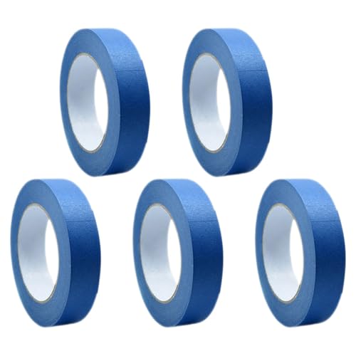 Gatuida 5 Rollen Blaues Malerkrepp Maler Klebeband Dünn Low Tack für Wand Autolackierung Präzises Abkleben Starke Haftung Leicht Ablösbar für Wanddekoration und Kantenabschlüsse Gatuida 5 Rollen Blaues Malerkrepp Maler Klebeband Dünn Low Tack für Wand Autolackierung Präzises Abkleben Starke Haftung Leicht Ablösbar für Wanddekoration und Kantenabschlüsse von Gatuida
