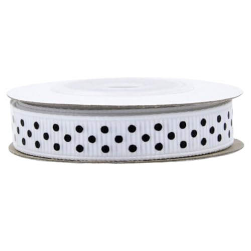 Gatuida 5 Rollen Breites Gepunktetes Ripsband für DIY Bastelbedarf Weißes Dekoband für Hochzeiten und Kreative Projekte Gatuida 5 Rollen Breites Gepunktetes Ripsband für DIY Bastelbedarf Weißes Dekoband für Hochzeiten und Kreative Projekte von Gatuida