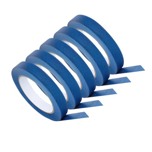 Gatuida 5 Rollen Wandklebeband Farbband farbiges Band dekoratives Klebeband farbiges Malerband farbiges Abdeckband Malerbandfarben Klebeband für Wände, keine Beschädigung der Farbe Blue von Gatuida