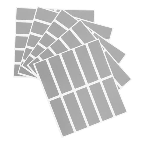 Gatuida 5 Sätze DIY Scratch Off Sticker Rechteckige Selbstklebende Rubbelaufkleber mit Überraschungscode für Party Spiele Rubbelkarten Geschenkdekoration Vielseitig Einsetzbar Einfache von Gatuida