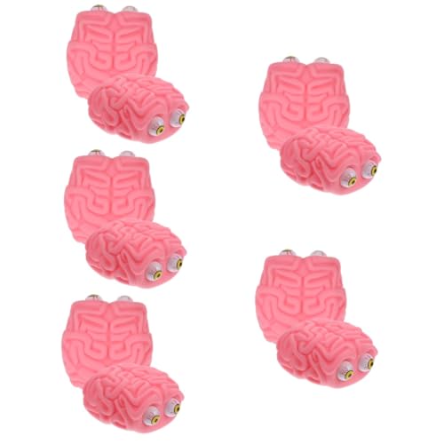 Gatuida 5 Sätze Halloween Halloween Toys Brain Toys Funnytoys Lustige Stressabbau Spielzeuge Kompaktes Quetschspielzeug Stressabbau Stütze Kugeln Quetschen Vinyl Rosa 2 Stück * 5 von Gatuida