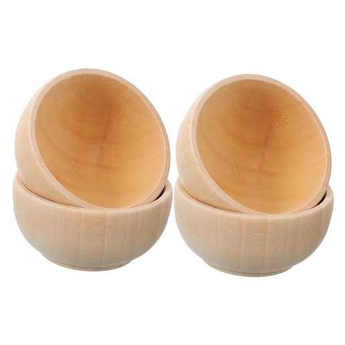 Gatuida 5 Sätze Holzschalen Für Diy Bastelprojekte Unbehandelte Holzschalen Zum Dekorieren Für Handarbeiten Und Kreative Gestaltung 4 Stück * 5 von Gatuida