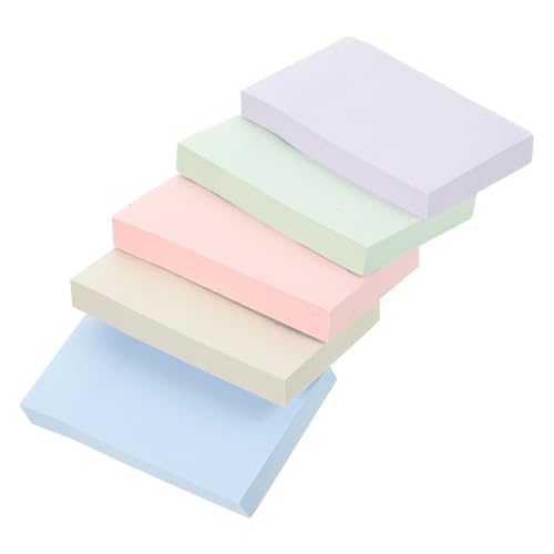 Gatuida 5 Sätze Selbstklebende Haftnotizen in Pastellfarben Dekorative Quadratische Memo Pads mit Starkem Klebstoff Portable To do listen für Büro Schule und Zuhause Rückstandslos von Gatuida