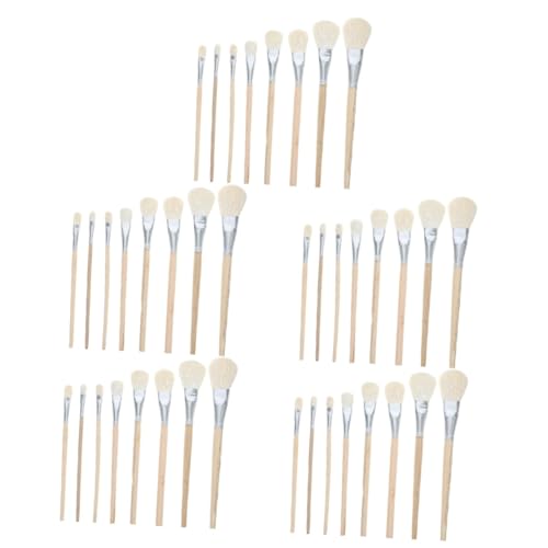 Gatuida 5 Sätze Teiliges Malpinsel Für Aquarell Und Keramik Vielseitige Pinsel Für Arbeiten Geeignet Für Verschiedene Maltechniken Und Kreative Projekte 8 Stück * 5 von Gatuida