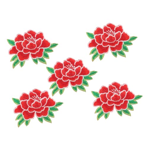 Gatuida 5 Stück Bestickte Blumen Aufnäher zum Aufbügeln Rote Applikationen mit Weißer Umrandung Dekorative Bügelflicken für Kleidung DIY Patch zum Aufnähen Jacken Shirts Taschen Gatuida 5 Stück Bestickte Blumen Aufnäher zum Aufbügeln Rote Applikationen mit Weißer Umrandung Dekorative Bügelflicken für Kleidung DIY Patch zum Aufnähen Jacken Shirts Taschen von Gatuida