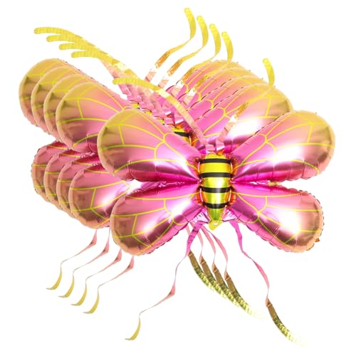 Gatuida 5 Stück Bienenflügelballon Weiblich Inflator Spiral- Ballonkette Bienenballons Mini-ballon-kuchenaufleger Ballonblasmaschine Ballonstraußständer Flügel Ballons Aluminiumfolie Rosa Gatuida 5 Stück Bienenflügelballon Weiblich Inflator Spiral- Ballonkette Bienenballons Mini-ballon-kuchenaufleger Ballonblasmaschine Ballonstraußständer Flügel Ballons Aluminiumfolie Rosa von Gatuida