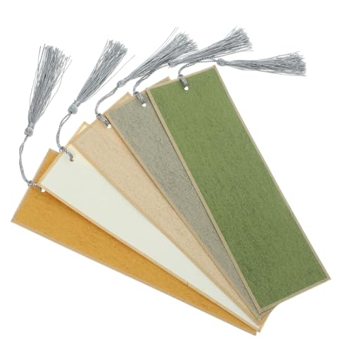 Gatuida 5 Stück Blanko Lesezeichen aus Papier DIY Bastelvorlagen mit Leichten Unbedruckten Flächen zum Bemalen Beschriften und Personalisieren für Schule Karten und Dekoration von Gatuida