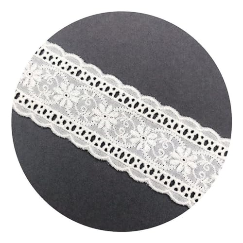 Gatuida 5 Stück DIY Baumwoll Spitzenband Bestickte Blumenapplikationen für Mode Kleidung und Dekoration für Hochzeiten und Bastelprojekte von Gatuida