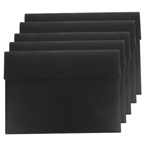 Gatuida 5 Stück Dokumententaschen aus Abs Kunststoff mit Knopfverschluss Große Kapazität Transparente und Robuste Büro Organizer für Sichere Ablage von Akten und Belegen Gatuida 5 Stück Dokumententaschen aus Abs Kunststoff mit Knopfverschluss Große Kapazität Transparente und Robuste Büro Organizer für Sichere Ablage von Akten und Belegen von Gatuida