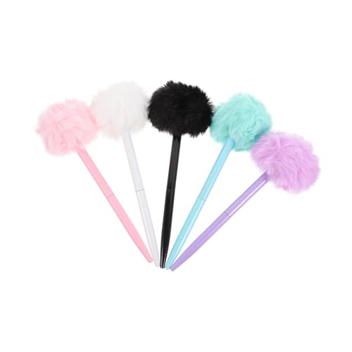 Gatuida 5 Stück Flauschige Kugelschreiber mit Plüschball Schnelle Trocknung Glattes Schreiben Komfortabler Griff Niedliche Studentenschreiber Hellblau Rosa und Gatuida 5 Stück Flauschige Kugelschreiber mit Plüschball Schnelle Trocknung Glattes Schreiben Komfortabler Griff Niedliche Studentenschreiber Hellblau Rosa und von Gatuida