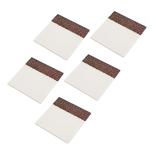 Gatuida 5 Stück Leopard Memo Pads Selbstklebende Notizzettel für Büro Schule Zuhause für Notizen Erinnerungen Listen Vielseitig Einsetzbar für Wände Computer Kühlschrank von Gatuida