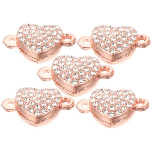 Gatuida 5 Stück Magnetverschluss Schmuck Herzform Teiliges Alloy Armband Verschlüsse Langlebig Modisch Einfache Handhabung Geeignet für Halsketten und Armbänder Connector Schmuckzubehör Gatuida 5 Stück Magnetverschluss Schmuck Herzform Teiliges Alloy Armband Verschlüsse Langlebig Modisch Einfache Handhabung Geeignet für Halsketten und Armbänder Connector Schmuckzubehör von Gatuida