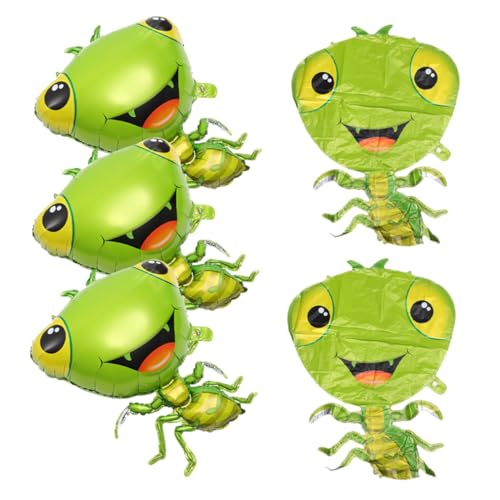 Gatuida 5 Stück Mantis Luftballons Dekorative Aluminium Folienballons für Tier Motto Partys Geburtstagsfeiern und Fotodekorationen von Gatuida
