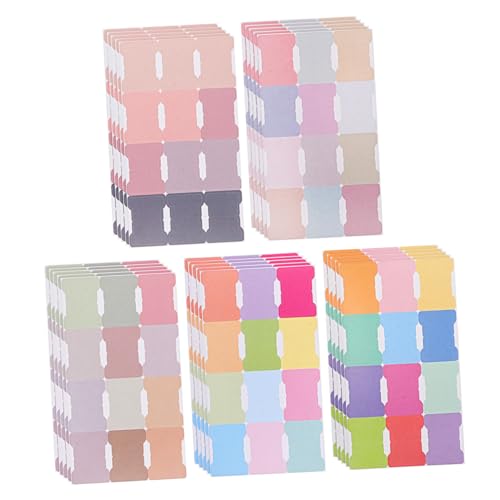 Gatuida 5 Stück Multifunktionale Selbstklebende Index Tabs Pastellfarben Haftnotizen für Planer Monatsübersicht und Klare Markierung von Dokumenten und Büchern Gatuida 5 Stück Multifunktionale Selbstklebende Index Tabs Pastellfarben Haftnotizen für Planer Monatsübersicht und Klare Markierung von Dokumenten und Büchern von Gatuida