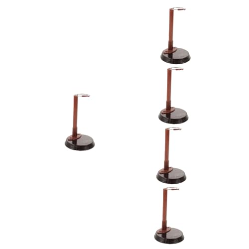 Gatuida 5 Stück Puppenständer Actionfigurenständer Puppen Für Zubehör Für Babypuppen Film Babyspielzeug Aufdecken Mädchen Anzeige Stand Puppenträger Überraschung Brown Eisen von Gatuida