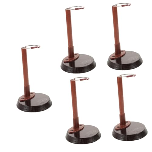 Gatuida 5 Stück Puppenständer puppenzubehör Actionfigurenständer Puppenkleidung Puppen für Babypuppen Film Stand Ständer für Puppen Puppenanzeige Display-Ständer Plastik Brown von Gatuida