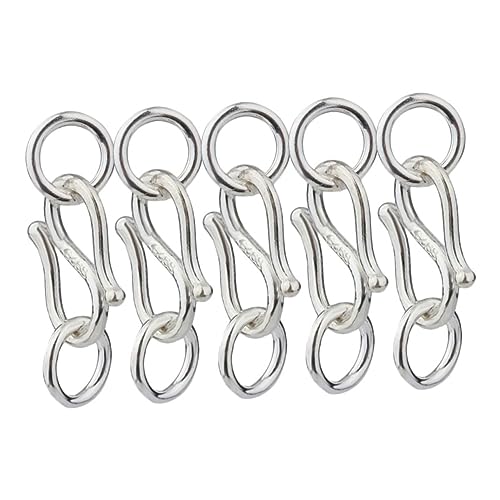 Gatuida 5 Stück S Haken Armbandverschluss Silber Schmuckverbinder für DIY Armbänder und für Handgemachte Schmuckstücke und Reparaturen von Gatuida