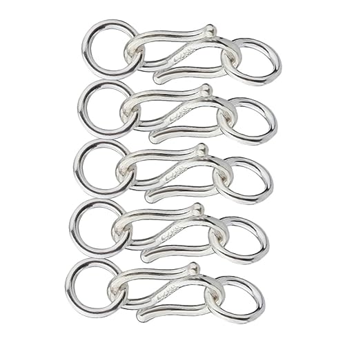 Gatuida 5 Stück S Haken Verschlüsse für DIY Schmuckherstellung Armband und Halskettenzubehör für Selbstgemachte Schmuckprojekte und Reparaturen von Gatuida