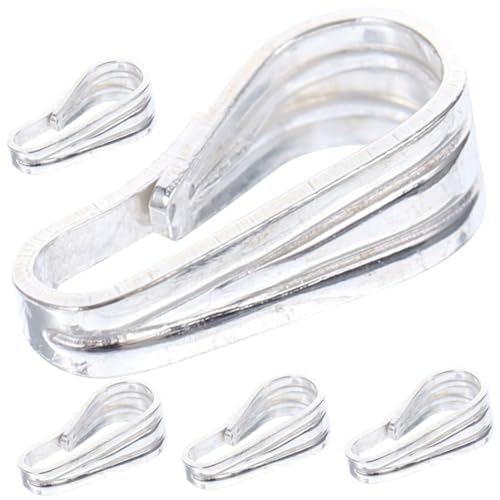 Gatuida 5 Stück Silber Schmuckanhänger Verschluss Pinch Clip Halsketten Charms Verbinder für DIY Schmuckherstellung Sicher Hautfreundlich Vielseitig für Ketten Armbänder Keychains Gatuida 5 Stück Silber Schmuckanhänger Verschluss Pinch Clip Halsketten Charms Verbinder für DIY Schmuckherstellung Sicher Hautfreundlich Vielseitig für Ketten Armbänder Keychains von Gatuida
