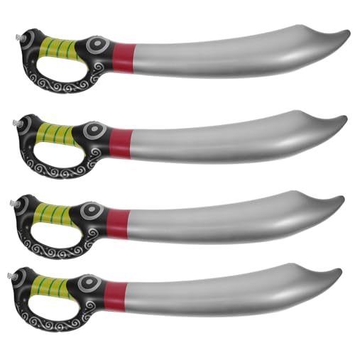 Gatuida 5 Stück Teiliges Aufblasbare Piratensäbel Lang Realistische Muster Piratenkostüm Requisite Halloween Party Zubehör für Mädchen Jungen Gatuida 5 Stück Teiliges Aufblasbare Piratensäbel Lang Realistische Muster Piratenkostüm Requisite Halloween Party Zubehör für Mädchen Jungen von Gatuida
