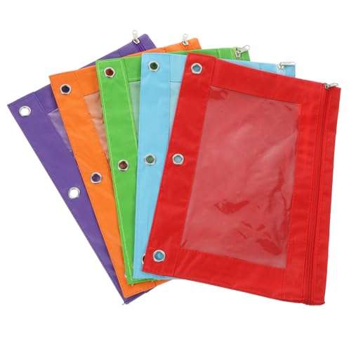 Gatuida 5 Stück Teiliges Binder Taschen aus Reißfestem Oxfordstoff Große Kapazität Kratzfest mit Luftlöchern Vielseitig für Büro Schule Reisen Geeignet für Ringordner und von Gatuida