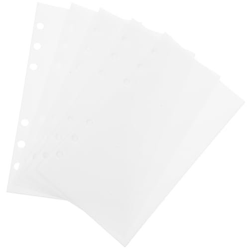 Gatuida 5 Stück Teiliges Budget Binder Einstecktaschen aus PP Wiederverwendbare Loose Leaf Fächer für Haushaltsbuch Geldumschläge Praktische Organizer für Karten und Sticker von Gatuida