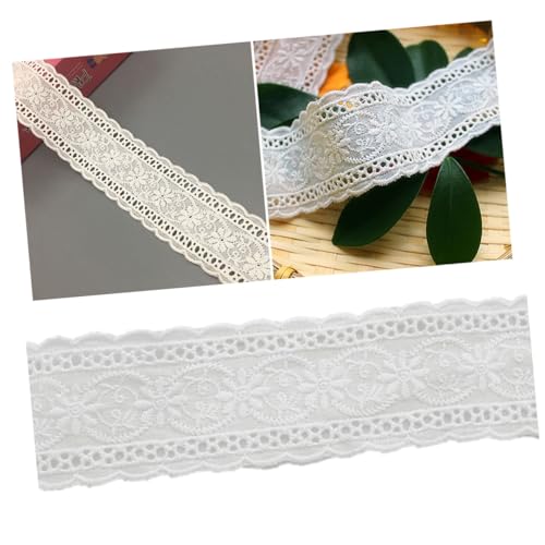 Gatuida 5 Stück Teiliges DIY Baumwoll stickspitzenband Bestickter Spitzenbesatz zum Nähen Modischer Spitzenbesatz für Kleidung Robustes und Zuschneidbares Spitzenband für Bekleidung und von Gatuida