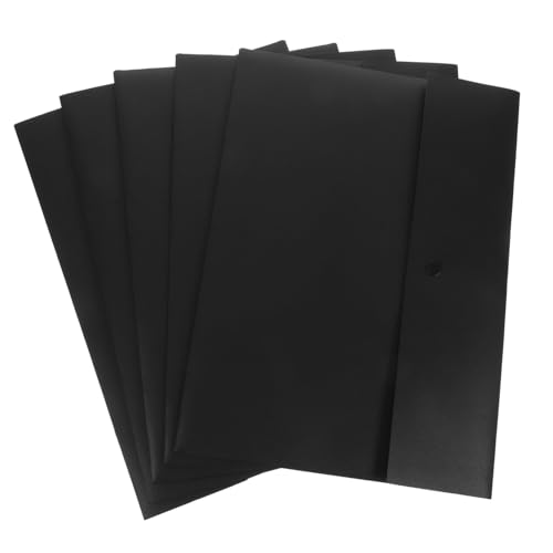 Gatuida 5 Stück Teiliges Dokumententaschen mit Druckknopf Dicke Kunststoff Umschläge Sichere Aufbewahrung mit Kartenhalter für Büro Schule und Zuhause Gatuida 5 Stück Teiliges Dokumententaschen mit Druckknopf Dicke Kunststoff Umschläge Sichere Aufbewahrung mit Kartenhalter für Büro Schule und Zuhause von Gatuida
