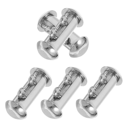 Gatuida 5 Stück Teiliges Edelstahl Doppelreihiges Sicherer Zuverlässiger Zwei-schicht-kettenverbinder für DIY Schmuckprojekte und Armbandgestaltung von Gatuida