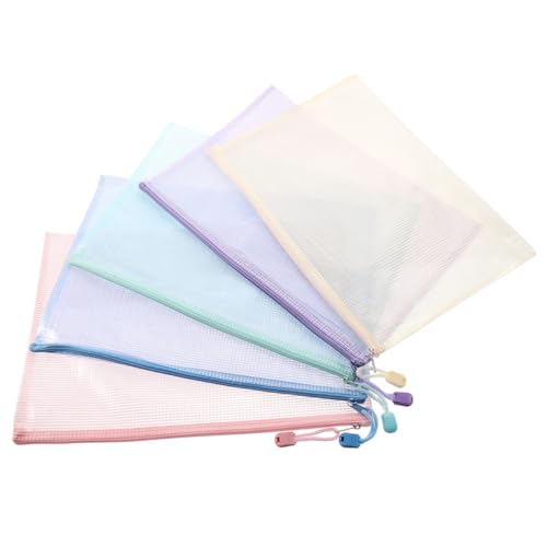 Gatuida 5 Stück Teiliges Farbige Mesh Dokumententaschen mit Reißverschluss Wasserdichte PVC Aufbewahrungstaschen für Dokumente Organizer Beutel für Büro Schule und Reise Gatuida 5 Stück Teiliges Farbige Mesh Dokumententaschen mit Reißverschluss Wasserdichte PVC Aufbewahrungstaschen für Dokumente Organizer Beutel für Büro Schule und Reise von Gatuida