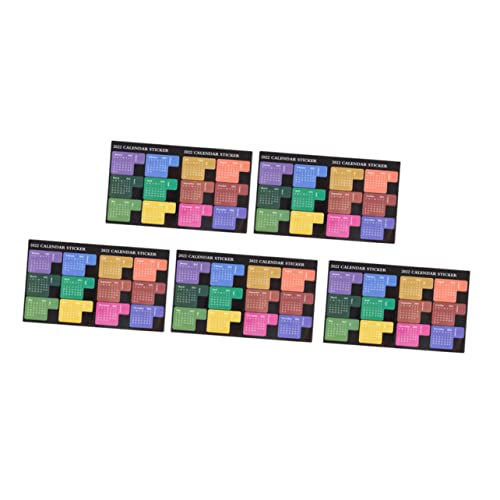 Gatuida 5 Stück Teiliges Fluoreszierende Monatsindex Aufkleber Praktische Notizbuch Sticker Wasserfest Selbstklebend Nützliche Planer Haftnotizen für Büro und Schule Gatuida 5 Stück Teiliges Fluoreszierende Monatsindex Aufkleber Praktische Notizbuch Sticker Wasserfest Selbstklebend Nützliche Planer Haftnotizen für Büro und Schule von Gatuida