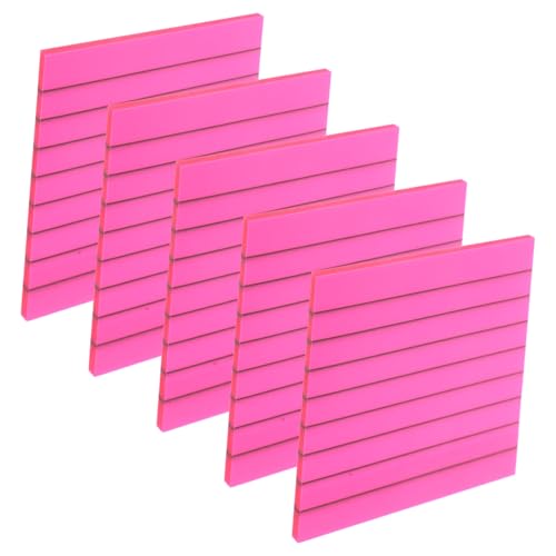 Gatuida 5 Stück Teiliges Halbtransparente Pet Haftnotizen Praktische Memo Pads mit Linienmuster Selbstklebend Vielseitig für Büro Schule und Zuhause Leicht Ablösbar ohne Rückstände Gatuida 5 Stück Teiliges Halbtransparente Pet Haftnotizen Praktische Memo Pads mit Linienmuster Selbstklebend Vielseitig für Büro Schule und Zuhause Leicht Ablösbar ohne Rückstände von Gatuida