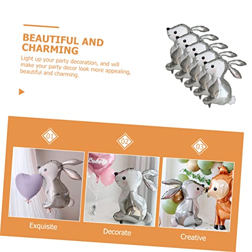 Gatuida 5 Stück Teiliges Hasen Folienballon Grauer Bunny für Ostern und Geburtstagsfeier Niedliche Deko für Kinderparty und Frühlingsfest Indoor Outdoor Geeignet Vielseitig Einsetzbar Gatuida 5 Stück Teiliges Hasen Folienballon Grauer Bunny für Ostern und Geburtstagsfeier Niedliche Deko für Kinderparty und Frühlingsfest Indoor Outdoor Geeignet Vielseitig Einsetzbar von Gatuida