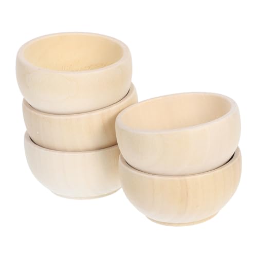 Gatuida 5 Stück Teiliges Kleine Unbehandelte Holzschalen mit Glatten Kanten Natürliche Mini Holzschalen für DIY Bastelprojekte Bemalen Stabile Dekoration für Tisch Hochzeit und Party Gatuida 5 Stück Teiliges Kleine Unbehandelte Holzschalen mit Glatten Kanten Natürliche Mini Holzschalen für DIY Bastelprojekte Bemalen Stabile Dekoration für Tisch Hochzeit und Party von Gatuida