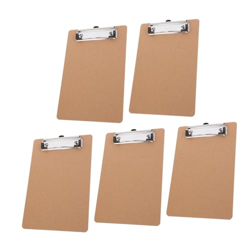 Gatuida 5 Stück Teiliges Mini Clipboard Tragbare Ablage für Büro Schule und Zuhause für Dokumente Notizen und Memos Vielseitig Einsetzbar von Gatuida