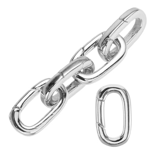Gatuida 5 Stück Teiliges Oval Karabiner Kupfer Sichere Schmuckverbinder für Halsketten Armbänder Schlüsselanhänger Langlebige Diy Schmuckverschlüsse Kompakt und Robust für Täglichen und von Gatuida
