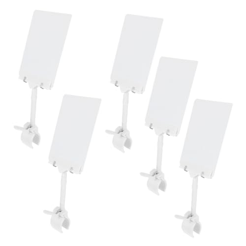 Gatuida 5 Stück Teiliges PVC Preisschild Abwischbar mit Verstellbarem Ständer Rutschfest für Supermarkt Obstladen Flexible Preisschilder Halterung Langlebig von Gatuida