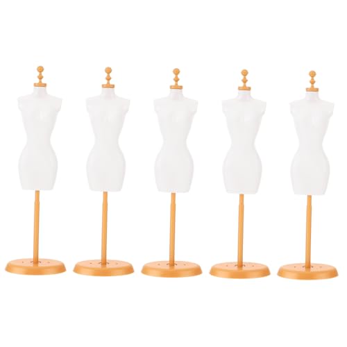 Gatuida 5 Stück Teiliges Puppenkleider Display Ständer Miniatur Mannequin Halter Weiß Gold für Puppenkleidung Schmuck DIY Zubehör Puppenständer Puppenhalter Gatuida 5 Stück Teiliges Puppenkleider Display Ständer Miniatur Mannequin Halter Weiß Gold für Puppenkleidung Schmuck DIY Zubehör Puppenständer Puppenhalter von Gatuida
